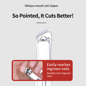 ホンスターズ特許取得済みデザイン 花柄ハンドル フラットネイルクリッパー 斜め先端 クリッパー 耐久性 エコフレンドリー 軽量 メンズ用 - Product Image 5