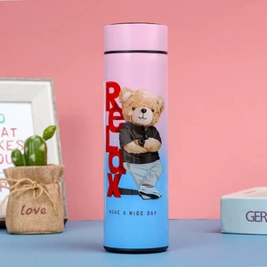 Thermos sous vide Ours de dessin animé, affichage LED intelligent de la température, bouteille d'eau en acier inoxydable en gros - Product Image 4