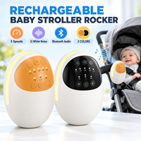 Berceau vibrant pour bébé avec 3 minuteurs, haut-parleur haute fidélité, 5 vitesses de vibration, bruit blanc, sons apaisants, mains libres