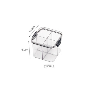 Bocal scellé empilable pour la cuisine Boîte de stockage des aliments en plastique Réservoir multigrain Bouteille Fruits secs Thé Conteneurs de stockage - Product Image 3
