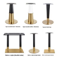 Ensemble de table à manger Chenman de luxe plaqué or avec structure en métal et pieds de table en acier inoxydable, design rond pour une utilisation en extérieur