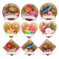 Aimant de réfrigérateur personnalisé en résine écologique, souvenirs magnétiques sur le thème de la vie marine, animaux de la plage, Miami, Tampa, dauphins, tortues, étoiles de mer, côtiers