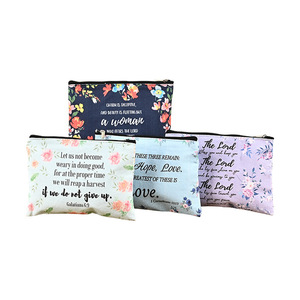 Estuche de lona Xunyi, bolsa con cremallera de algodón en blanco para estudiantes, almacenamiento de cosméticos, personalizable - Product Image 5