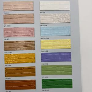 공장 직매 악어 패턴 Pu 합성 직물 가죽 인조 가죽 디자이너 직물 가죽 일기 - Product Image 6