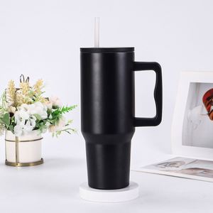 <b>40oz</b> Travel H4.0 <b>Handle</b> Car Mug Vacuum Stainless <b>Tumbler</b> Lid Straw Non-Slip ODM OEM Custom - Product Image 6