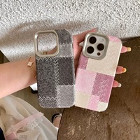 Coque de téléphone anti-chute en TPU à motif écossais pour iPhone 17 Pro Max, 17 Pro, Air 17, 16 Pro Max, 15 Pro, 14 Pro, 13 Pro, 12 Pro avec protection d'appareil photo
