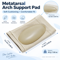 Manchon de soutien de la voûte plantaire à compression avec coussinet en gel SEBS pour les pieds plats, la fasciite plantaire et le soulagement de la douleur au talon