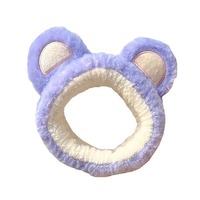 Serre-tête en forme d'ours en peluche pour femmes, style japonais et coréen, accessoires et bandeaux pour cheveux faits à la main
