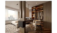 Vente directe d'usine, style moderne, chambre principale, dressing, protection de l'environnement, ENF, bois massif, grande capacité