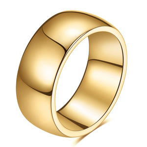 Tungsten Steel 18K Gold <b>Couple</b> <b>Rings</b> 2 4 6 8MM Plain Wedding Band Unisex Jewelry - Product Image 2