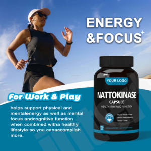 Nattokinase Softgel Cápsulas Suplemento Natto Kinase Extract 20000Fu/G Nattokinase Cápsulas - Product Image 3