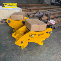 Coupleur rapide hydraulique à double verrouillage pour excavatrice de 20 tonnes, attache rapide robuste pour CAT Komatsu Volvo, changement rapide