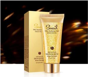 Private label commercio all'ingrosso di pulizia profonda idratante lavare il <span class=keywords><strong>viso</strong></span> lumaca Estratto di 24K oro <span class=keywords><strong>Schiuma</strong></span> <span class=keywords><strong>Detergente</strong></span> <span class=keywords><strong>Viso</strong></span> - Product Image 2