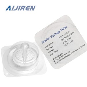 Sterile Syringe Filters 0.22um 0.45um Pore Sizes 13mm 25mm 33mm Diameters PVDF PES MCE PP PTFE Nylon CA Materials Lab-Ready