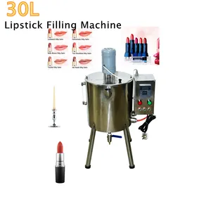 15L/30L Small Volume Lipstick Lip Balm Lip Gloss Viscous Liquid Filling Machine with Mixer Heater