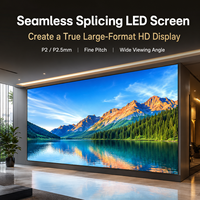 Layar LED Indoor Fine Pitch P2 P2.5 HD Seamless Video Wall untuk Ruang Rapat, Konferensi, Aula Pameran, Museum Seni