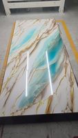 Panneau mural en PVC brillant à haute brillance avec impression florale 3D pour la décoration intérieure