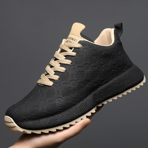 รองเท้าเดินผู้ชายแบบน้ำหนักเบา หน้าผ้า PU พื้นรองเท้ากลางทำจากยาง ช่วยลดแรงกระแทก กันลื่น พื้นรองเท้าด้านนอกทำจากยาง แบบสวม สปริง/ออทั่ม สำหรับกิจกรรมกลางแจ้ง - Product Image 3