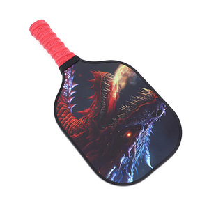 Palas de Pickleball con mango rojo, 2 raquetas, 4 pelotas, 1 bolsa antideslizante para deportes al aire libre - Product Image 3