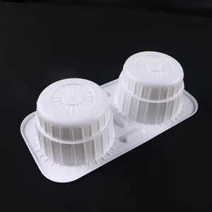 Recién llegado, taza de jugo con impresión de logotipo personalizado, 16oz, 24oz, 32oz, bebida fría transparente, vasos de plástico desechables para mascotas, bandeja, soporte de plástico - Product Image 2