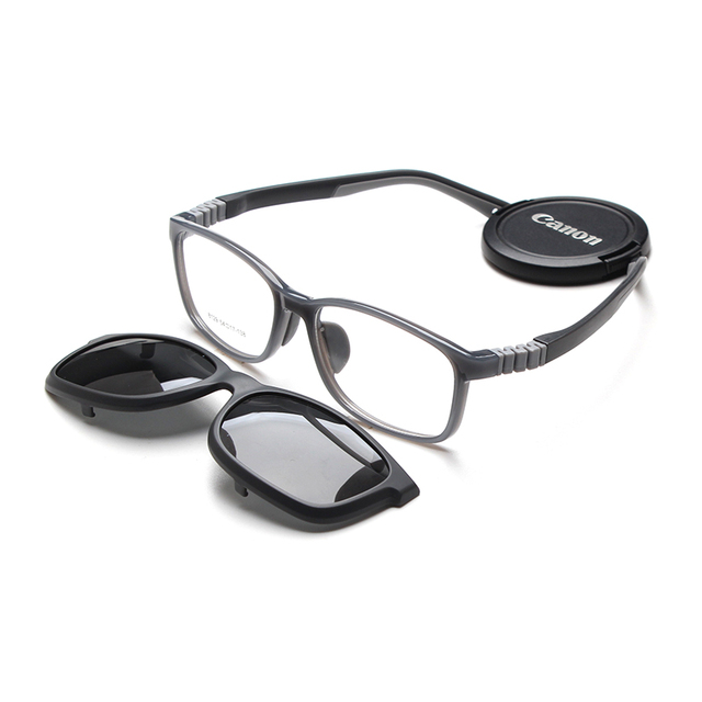 New Style Fashion Kids Flexible Polarized Eyewear Clip on Frame Glasses Children Multicolor Silicone Sunglasses