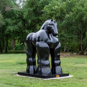 Estatua de Caballo Gordo de Bronce Fundido TREVI, Escultura de <span class=keywords><strong>Fernando</strong></span> Botero de Gran Tamaño para Decoración de Exteriores - Product Image 1