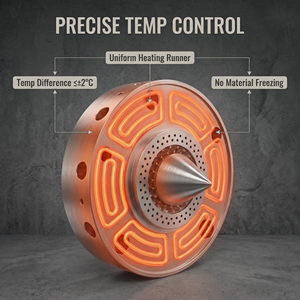 <span class=keywords><strong>Tête</strong></span> de moulage conique en carbure cémenté YG8 haute dureté pour granulation sous-marine de PP, PE, PVC - Product Image 4
