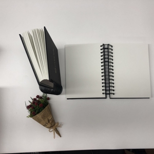 Tùy Chỉnh In Ấn, A4,A5 Bán Buôn Tốt Nhất Trống Đen Vẽ Sketchbook, Bìa Cứng Spiral <span class=keywords><strong>Notebook</strong></span> <span class=keywords><strong>8</strong></span>.5X11 Với Pocket - Product Image 3