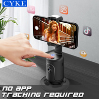 CYKE P01 – Perche à selfie avec vidéo en direct, suivi intelligent des objets par IA, rotation à 360°, sans application, pour téléphone portable