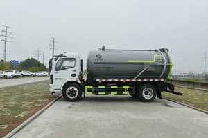 Dongfeng 10000L <b>Vacuum</b> Truck 10-Min Rapid Cleaning Auto Overflow Stop 280m³/h <b>Vacuum</b> <b>Pump</b> One-Touch Control for Sewage Suction - Product Image 3