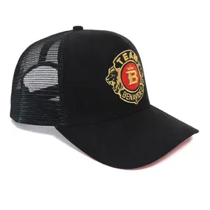 High Manufacturer Custom 3d Embroidered Logo Gorras De Camionero Al Por Mayor Cotton Sport Mesh Caps Richardson 122 Trucker Hat