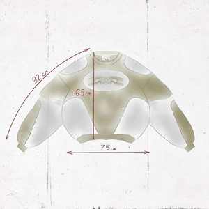 Yingling Cropped Crew Neck <b>Sweatshirts</b> Polyester/Cotton Latest Designer Color Block for <b>Men</b> <b>Crewneck</b> <b>Sweatshirt</b> - Product Image 6