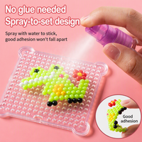 Kit de Perles Magiques à l'Eau DIY 24 Couleurs, Perles à Pulvériser Sans Repassage, Jouet Créatif pour Enfants, Activité à Domicile