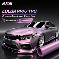Film de protection de peinture (PPF) TPU couleur satinée, installation humide ou sèche, avec canaux d'air, installation facile, haute qualité, application à sec