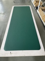 Tapis de yoga en caoutchouc naturel vert foncé avec logo personnalisé, antidérapant, écologique, 4 mm 5 mm, tapis de fitness rectangulaire