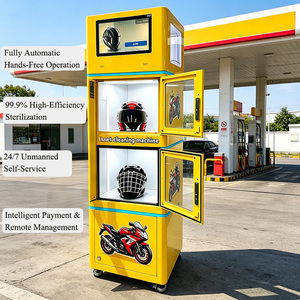 Distributeur automatique spécialisé pour le lavage à sec et la stérilisation <span class=keywords><strong>de</strong></span> casques, à double compartiment, avec personnalisation <span class=keywords><strong>de</strong></span> la couleur et <span class=keywords><strong>de</strong></span> la décoration extérieure (autocollants) - Product Image 1