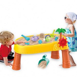 Jouets de plage d'été pour bébés, table à sable et à eau 2 en 1 pour enfants - Product Image 2