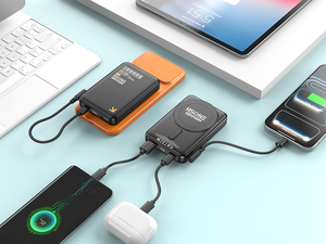 Cargador Magnético Portátil LC03 con Cable Integrado, 20W PD, Carga Inalámbrica de 15W, 4 en 1 para Teléfono, Tableta, Portátil y Auriculares - Product Image 1