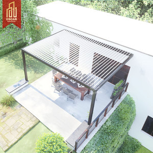 Toit à persiennes pour <span class=keywords><strong>terrasse</strong></span>, jardin, gazébo motorisé en aluminium, auvents et Pergolas avec télécommande, <span class=keywords><strong>prix</strong></span> d'usine - Product Image 4