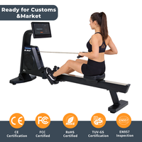 Máquina de Remo Magnética K-FIT Air K5, Equipo de Entrenamiento de Fuerza y Cardio para Gimnasio Comercial, Ejercicio de Cuerpo Completo