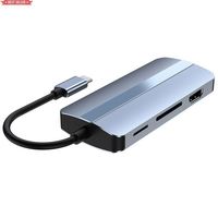 Hub USB-C JUMON personnalisé 8-en-1 avec lecteur Micro SD USB 3.0 PD 2.1, 5-8 ports pour station d'accueil vidéo 4K (d'occasion)