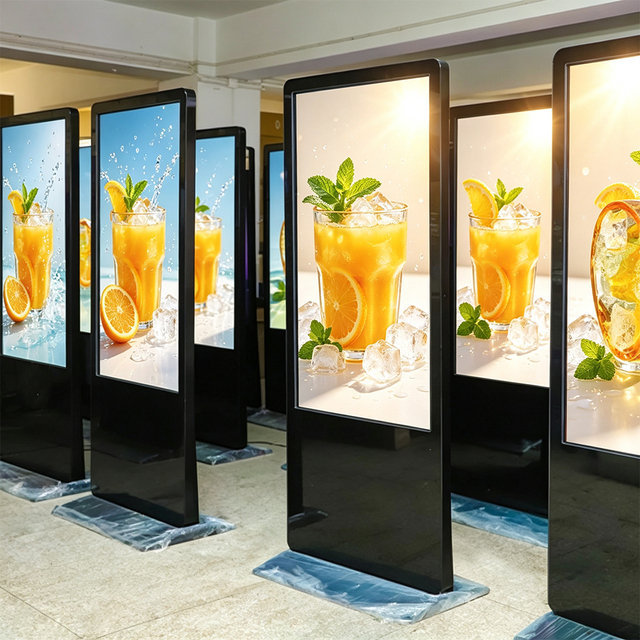 Indoor Vertical LED Advertising Display Screen Floor Stand Digital Signage LED Video Panel for Commercial Promotion Advertising