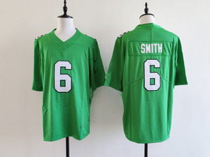 Vente flash - Maillots de <span class=keywords><strong>football</strong></span> américain de haute qualité de l'équipe de Philadelphie Kelly Green - Jerseys des Eagles entièrement cousus pour hommes # 26 # 1 # 6 # 9 - Product Image 3