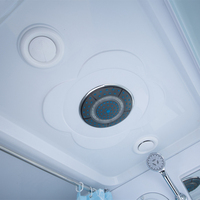 Cabine de douche tout-en-un au design simple, unité de salle de bain préfabriquée modulaire complète