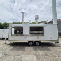 Remorque alimentaire mobile, four à pizza, remorque à crêpes à vendre