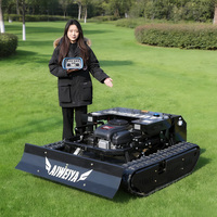 Tondeuse à gazon RC sur chenilles CE EPA pour terrasses agricoles en pente, équipement de tonte télécommandé