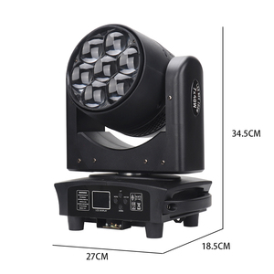 Projecteur <span class=keywords><strong>de</strong></span> scène mobile 350W pour DJ, 7x 40W, puces LED 4-en-1, DMX512, activé par le son, faisceau RGBW, pour mariage, discothèque, fête, club, bar - Product Image 3