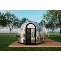 Maison dôme Cabine de glamping Maison d'hôtel Maison extérieure de luxe transparente Eco Starry Bubble Dome House