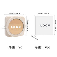 Anti-cernes personnalisé contrôle de l'huile longue durée poudre pour le visage maquillage mat minéral pressé poudre de réglage compact