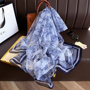 Nouvelle Écharpe Longue Décorative en Polyester 125*180cm, Imprimé Orchidée Creuse, Protection Solaire Printemps-Été, Polyvalente pour Femme - Product Image 2